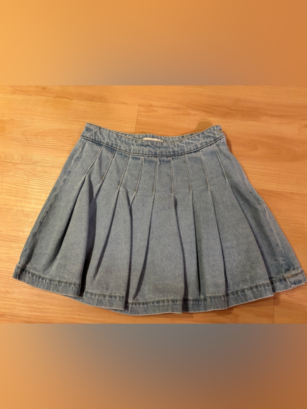 Forever 21 - Denim Pleated Skater Skirt
